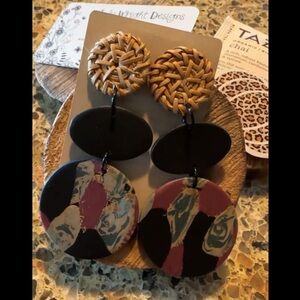 Elegant Handmade Textured Statement Earrings